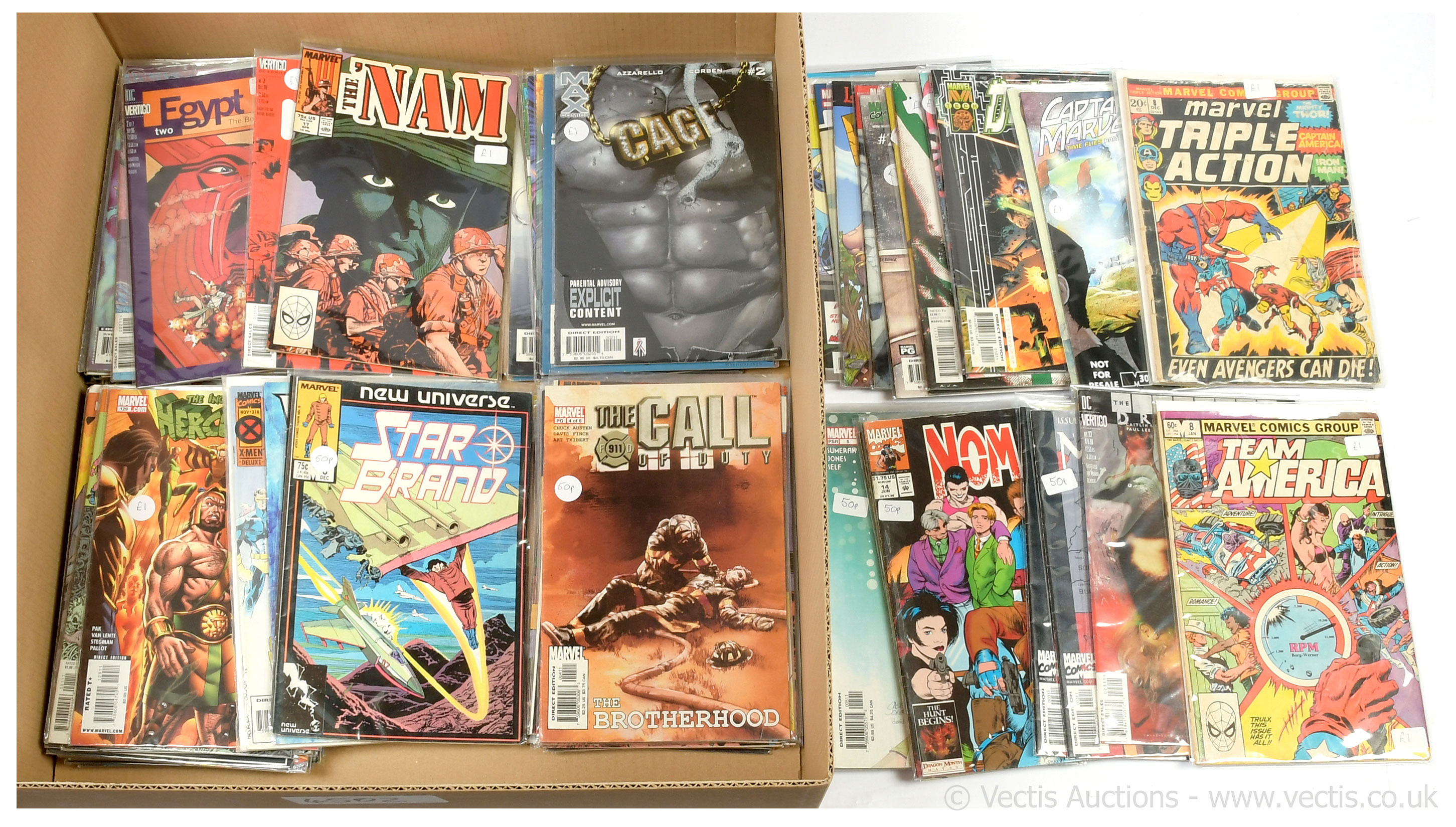 GRP inc Quantity of various comics x 100 single