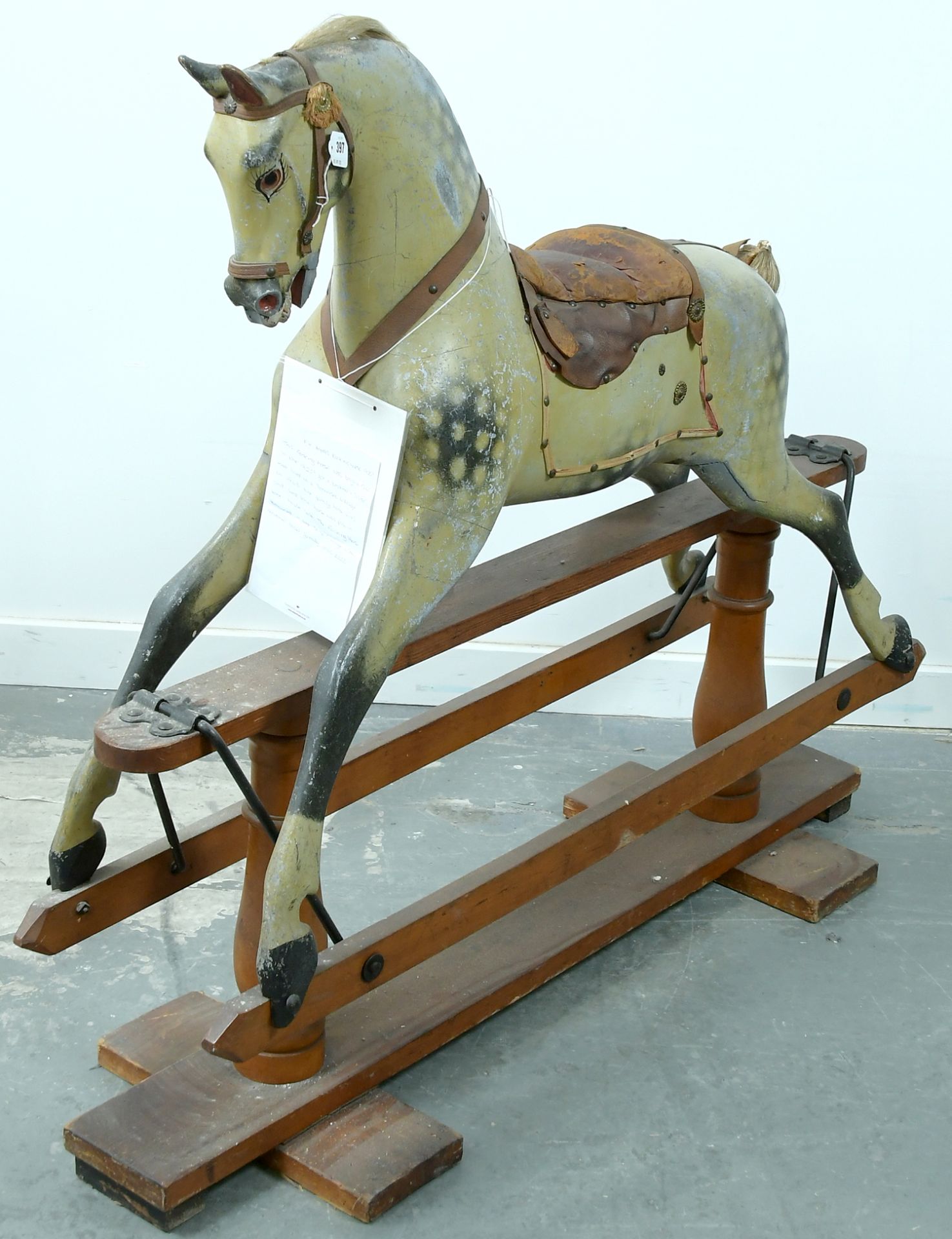 FH Ayres large antique wooden rocking horse - Image 3 of 3