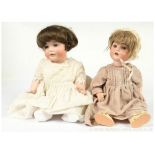 PAIR inc Pair of German antique bisque dolls