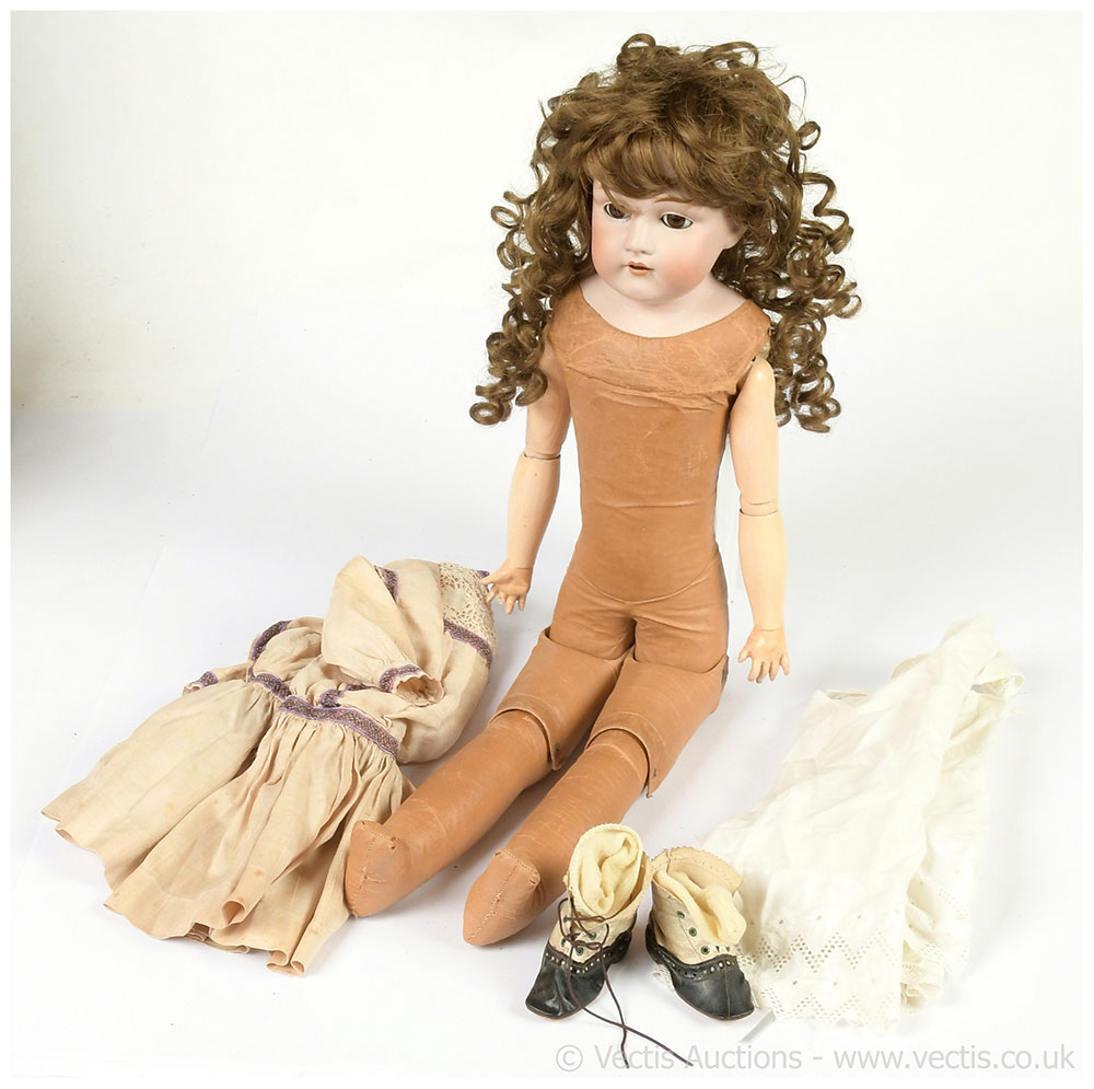 Kestner shoulder head antique bisque child doll
