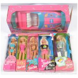 GRP inc Mattel Barbie dolls and speedboat x six