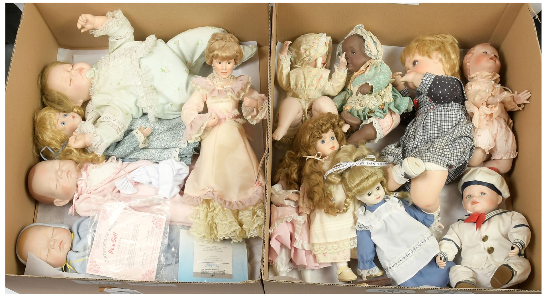 Large modern bisque dolls, Ashton-Drake - Bild 2 aus 4