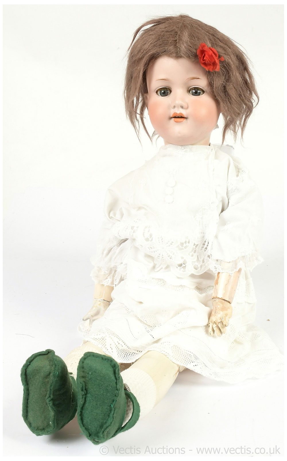 Armand Marseille walking antique bisque doll