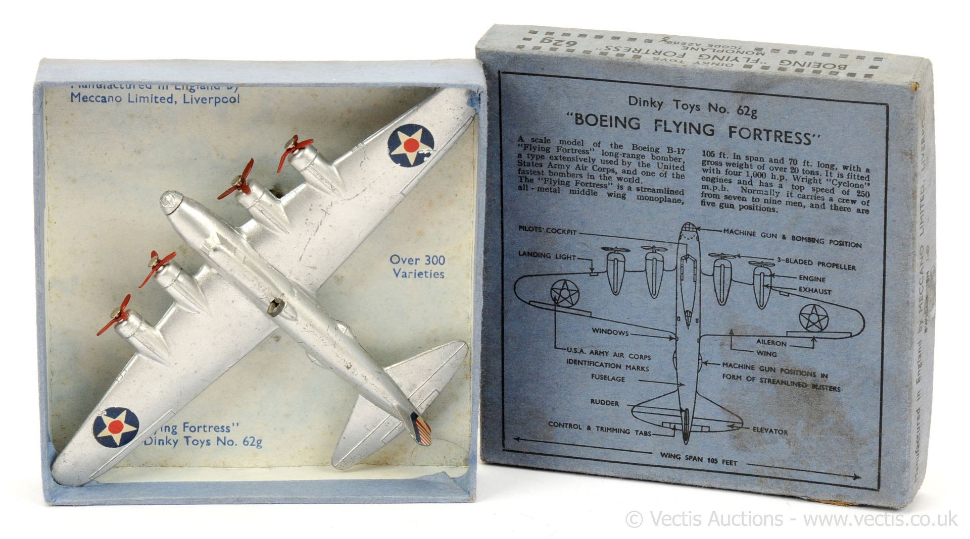 Dinky 62g Pre-war Boeing Flying Fortress