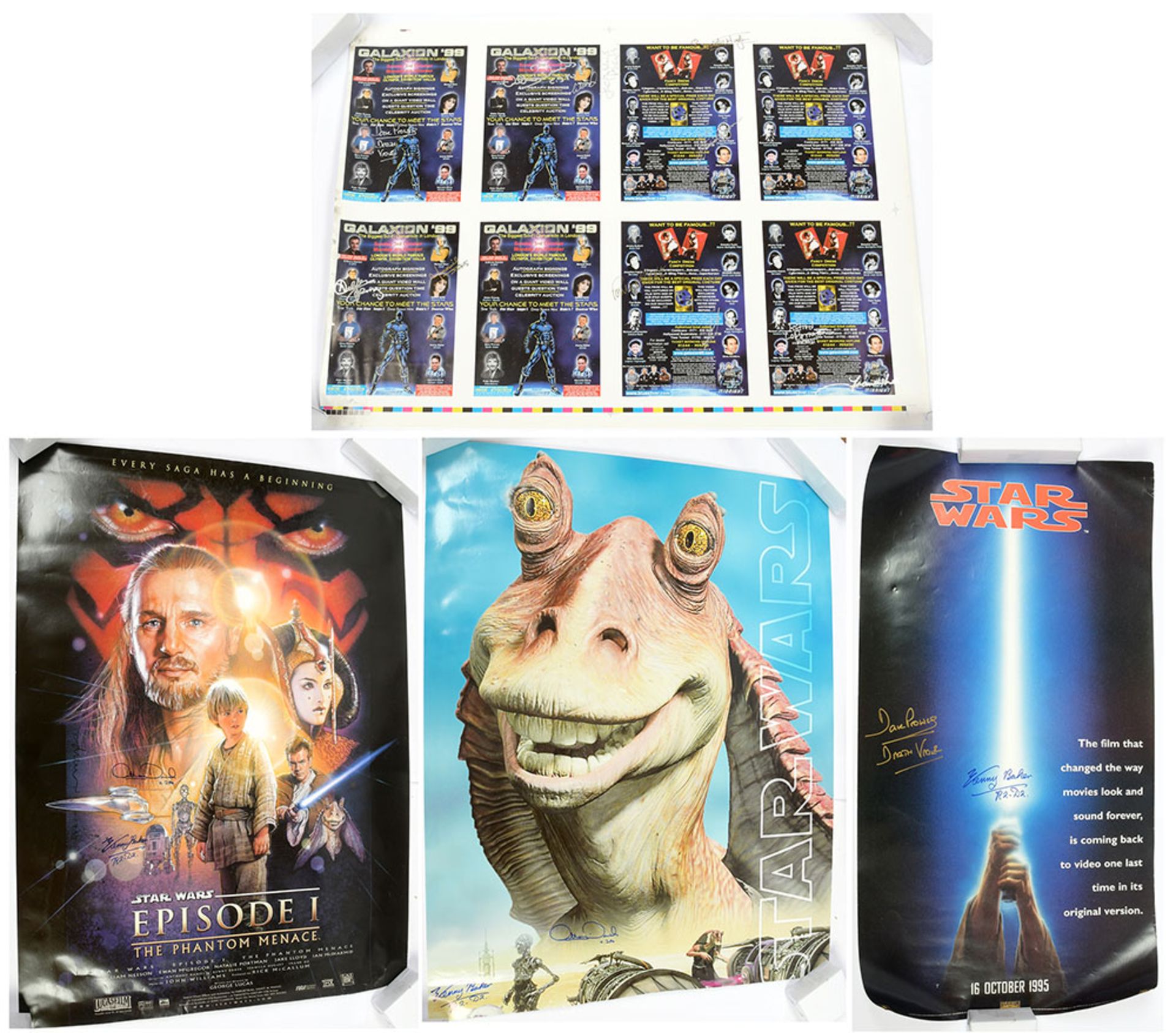 GRP inc Selection of signed Star Wars Posters