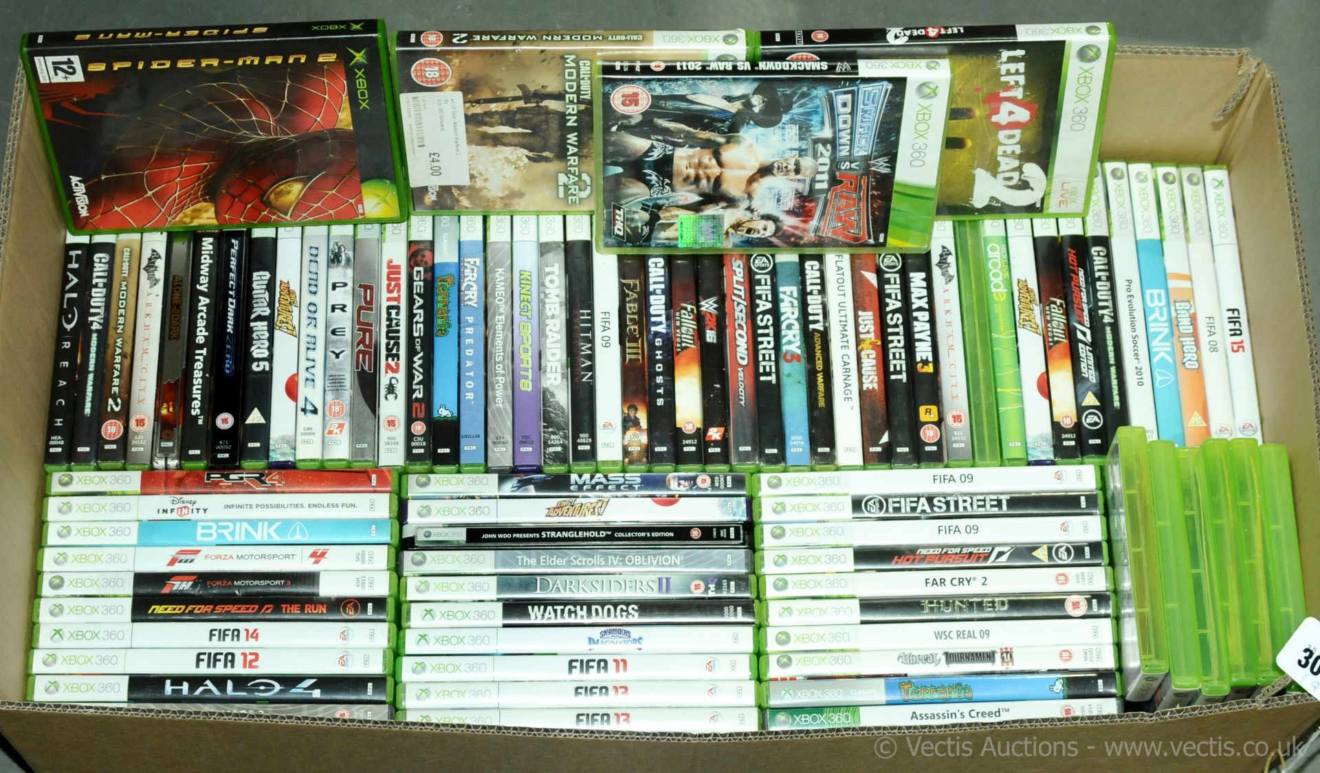 Microsoft Xbox (Xbox 360) - boxed games Left