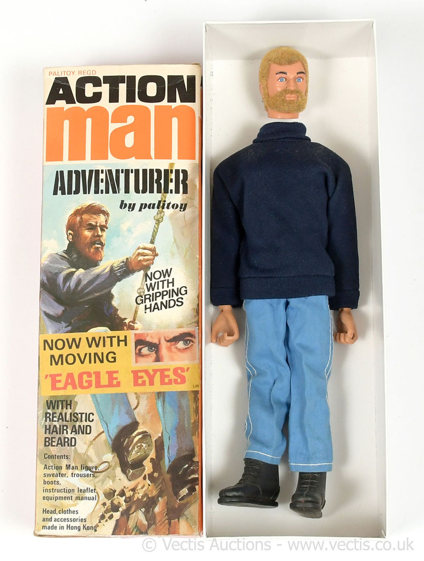 Palitoy Action Man Vintage Adventurer - flock