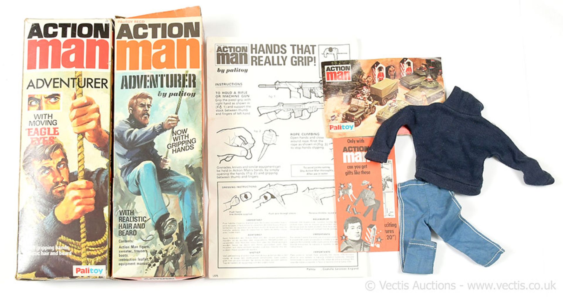 PAIR inc Palitoy Action Man Vintage Original