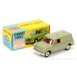 Corgi 450 Austin Mini Van - green, red interior