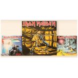 GRP inc A Iron Maiden LPs and 7" Singles