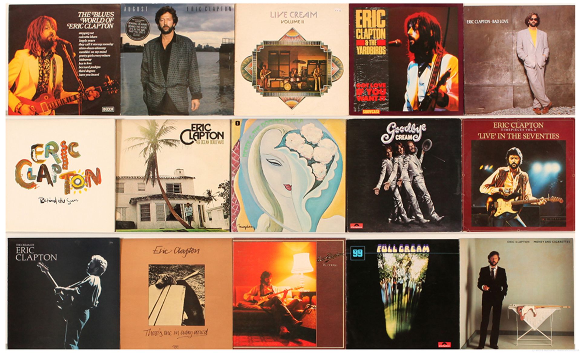 GRP inc Eric Clapton and related LPs (1) Derek