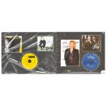 PAIR inc Autographed Sting CD's mounted on card