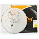 Remo Autographed Drumhead signed by members