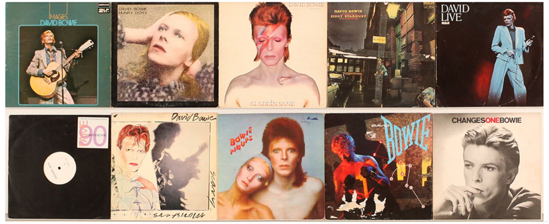 GRP inc David Bowie LPs (1) Aladdin Sane (1973