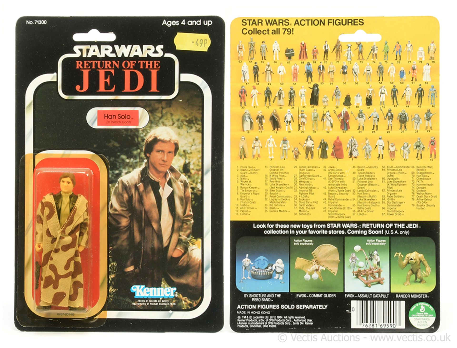 Kenner Star Wars vintage Return of the Jedi Han