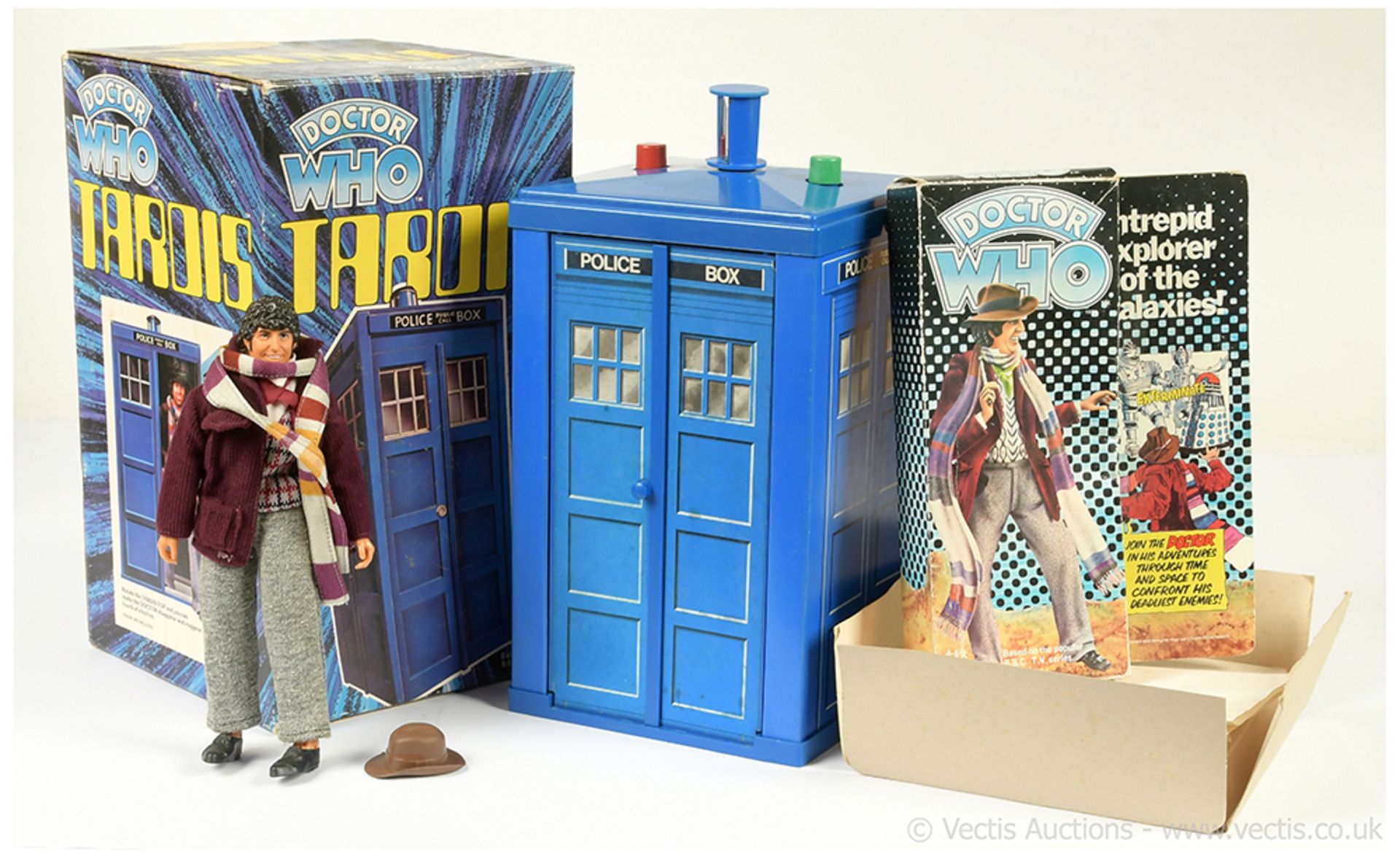 PAIR inc Denys Fisher Doctor Who vintage TARDIS