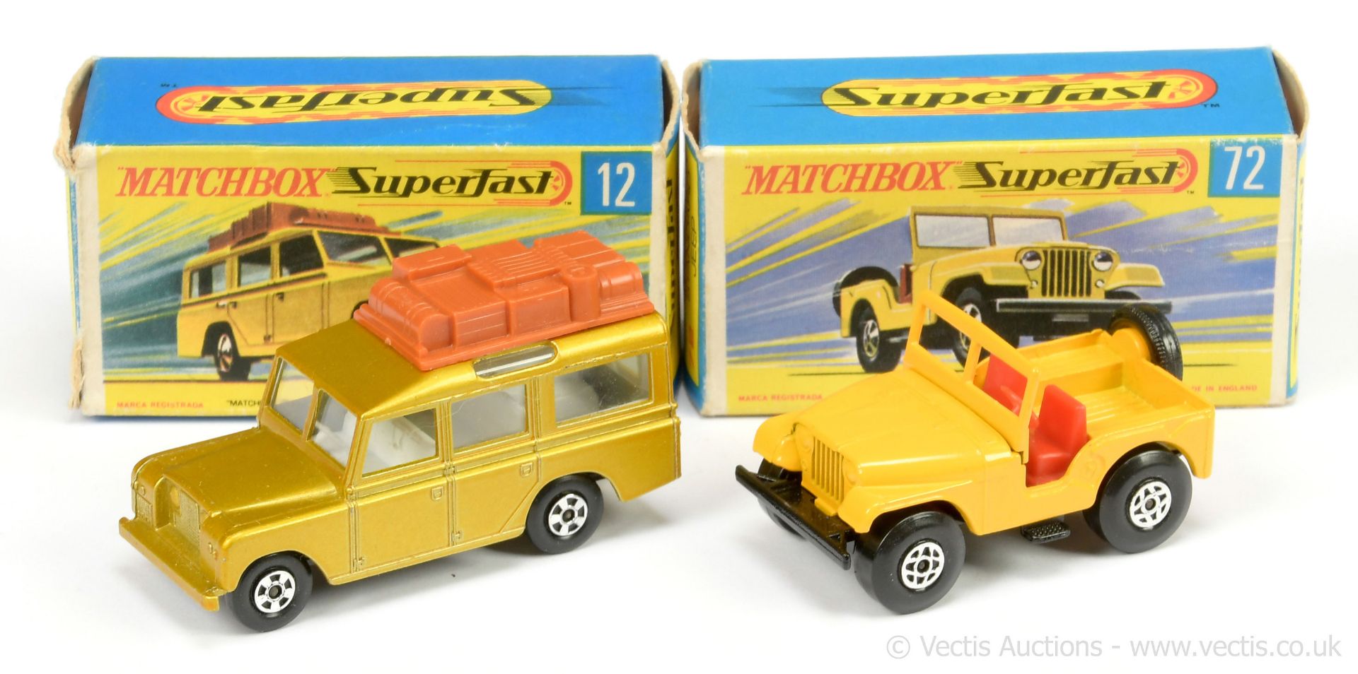 PAIR inc Matchbox Superfast 12a Land Rover