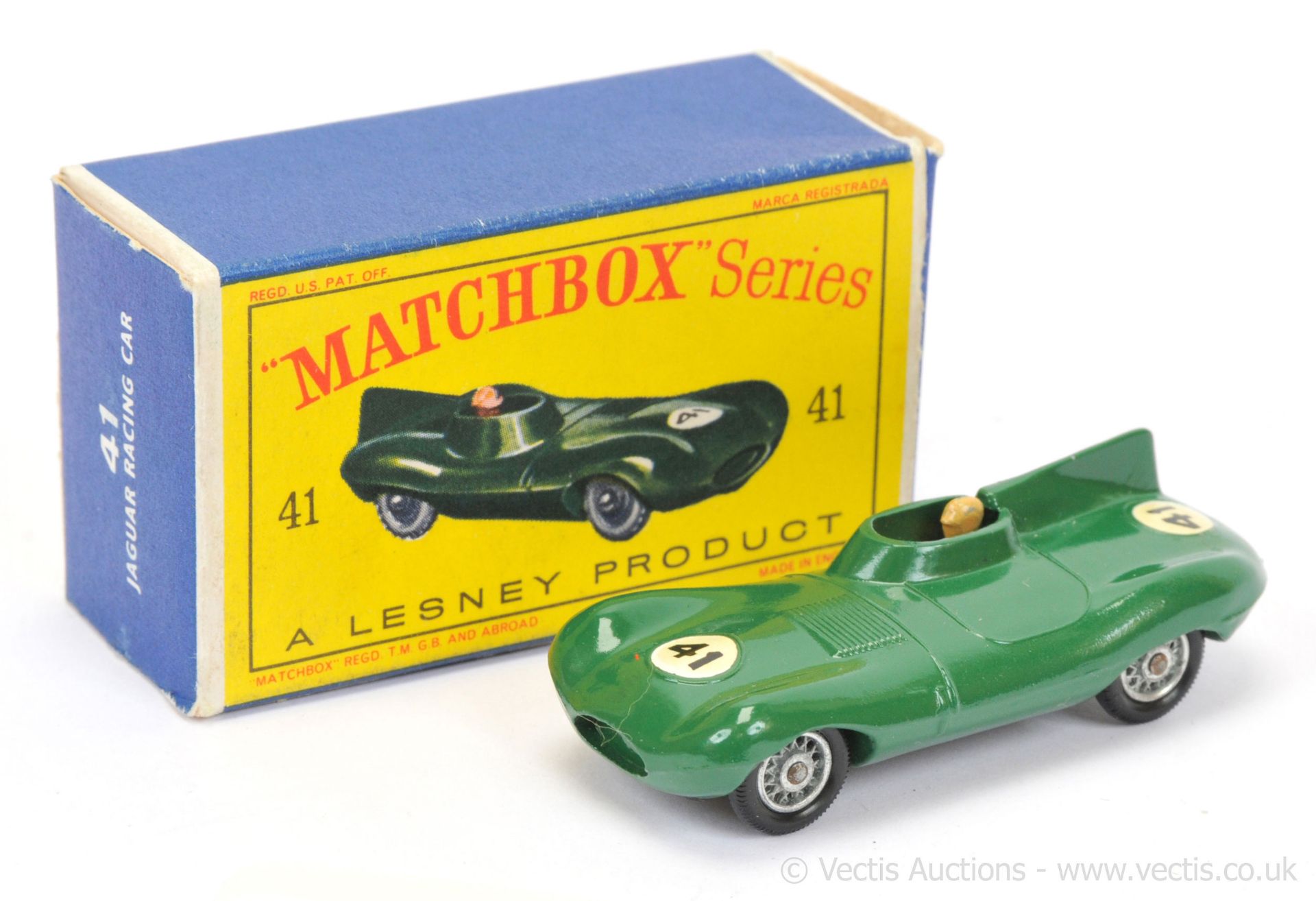 Matchbox Regular Wheels 41b Jaguar D-type