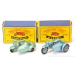 PAIR inc Matchbox Regular Wheels 4c Triumph T110