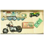 GRP inc Tinplate Toys 4x items. Unboxed English