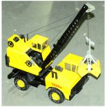 Tonka four wheeled mobile crane, yellow / black