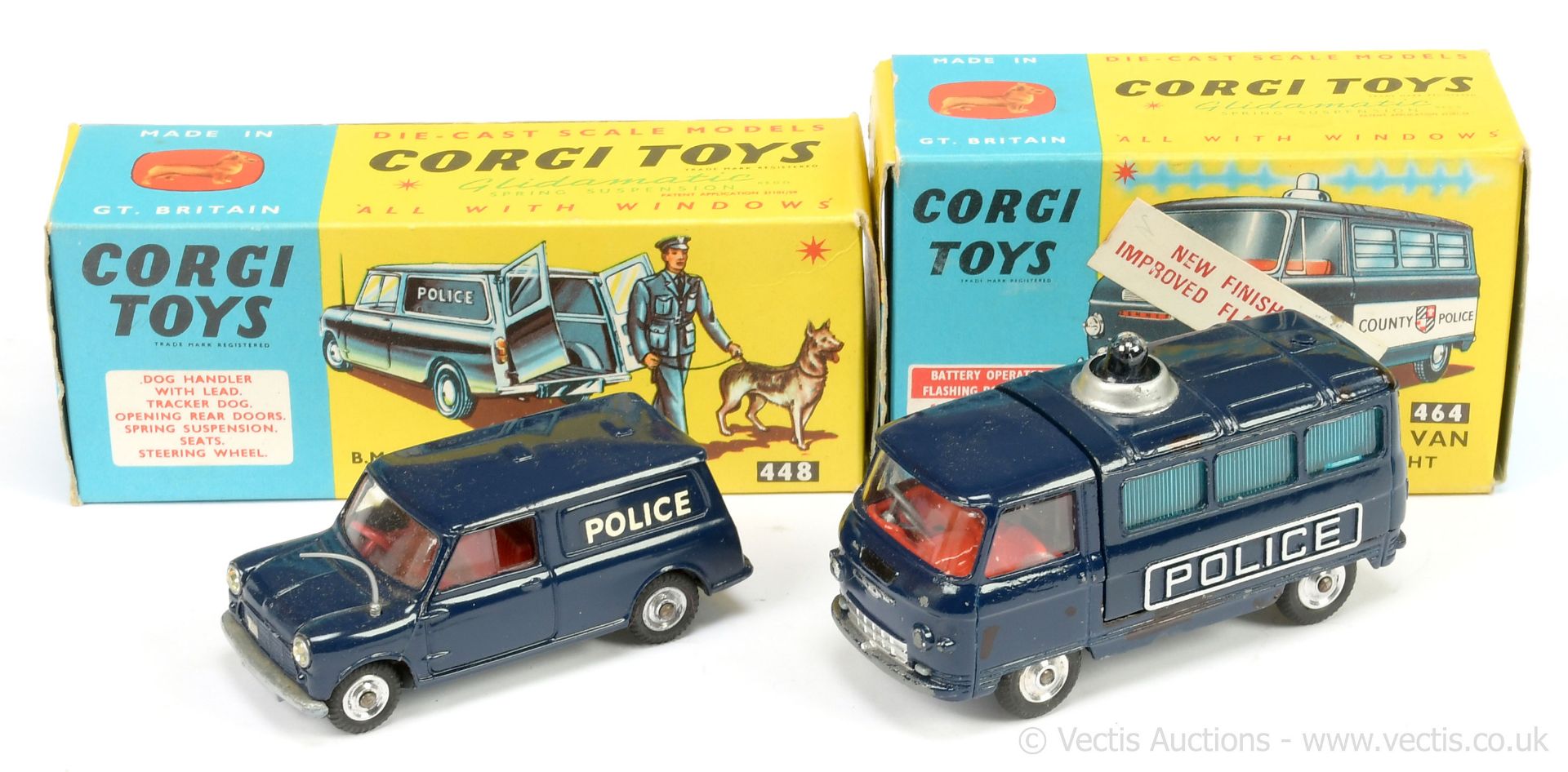 PAIR inc Corgi 448 BMC "Police" Mini Van - dark