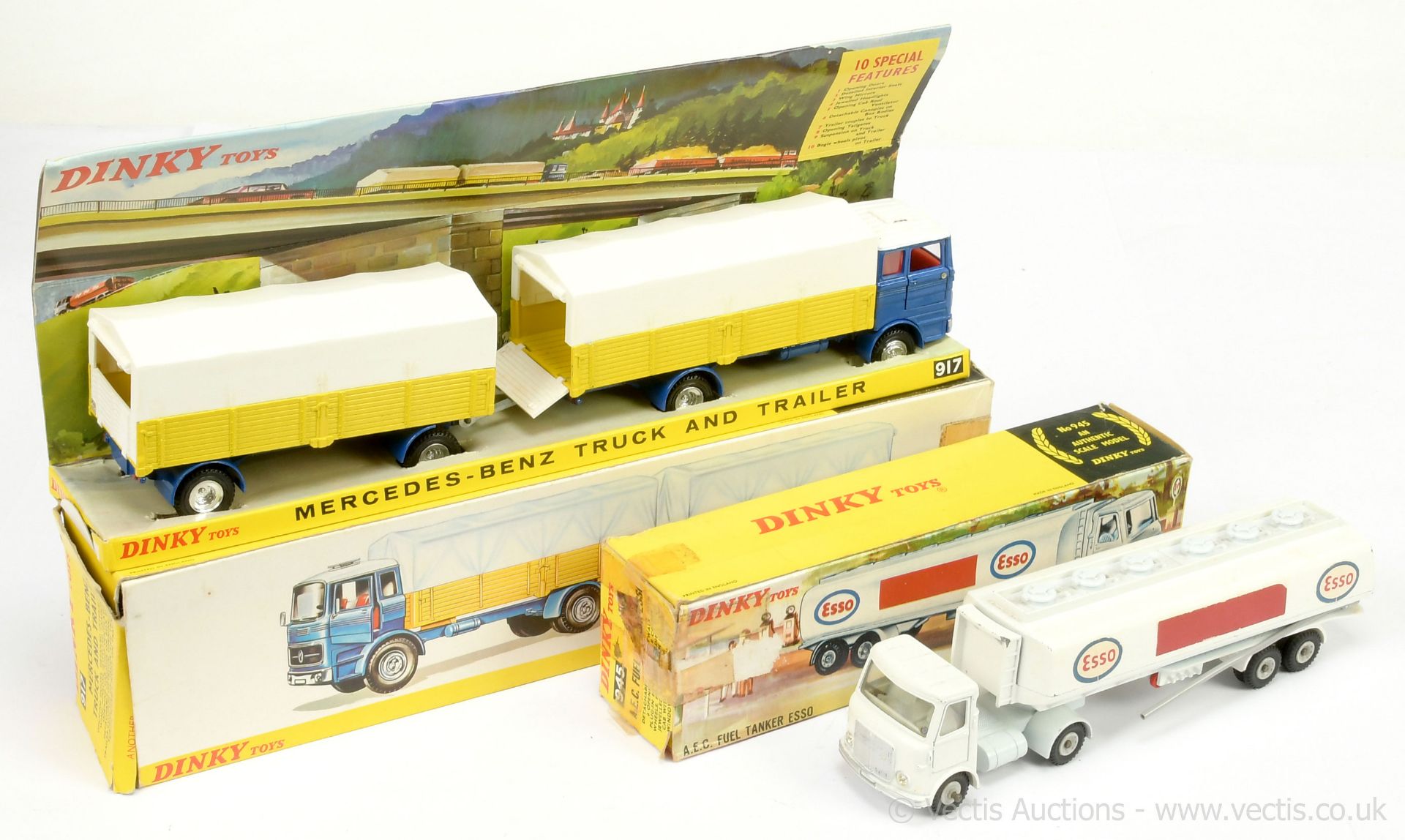 PAIR inc Dinky 917 Mercedes Truck & Trailer