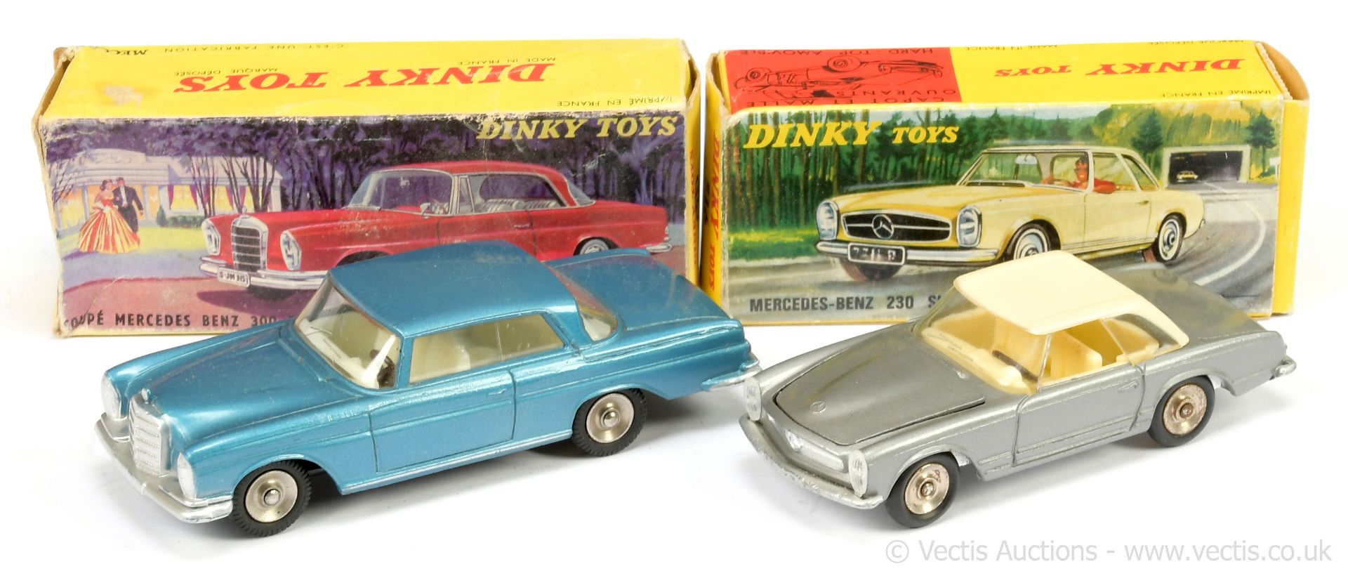 PAIR inc French Dinky 516 Mercedes 230SL