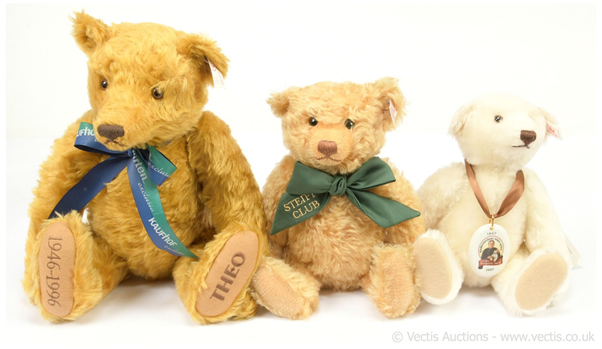 GRP inc Steiff three teddy bears: (1) Teddy Bear
