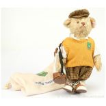 Steiff Golfer Teddy Bear, blonde mohair 2001