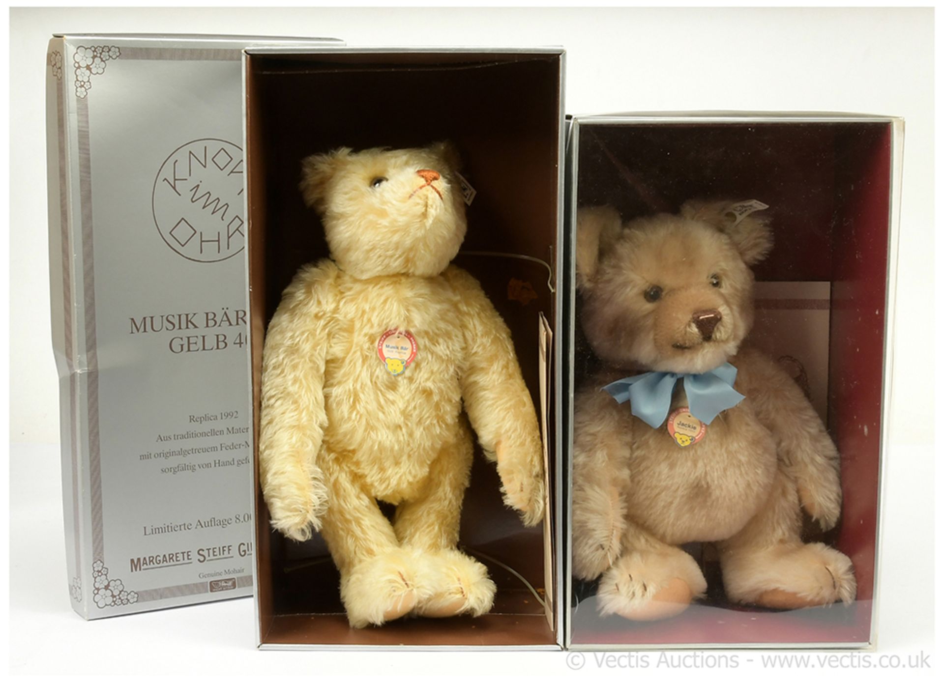 PAIR inc Steiff teddy bears: (1) Steiff Musikbar