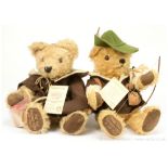 PAIR inc Hermann-Spielwaren teddy bears x two