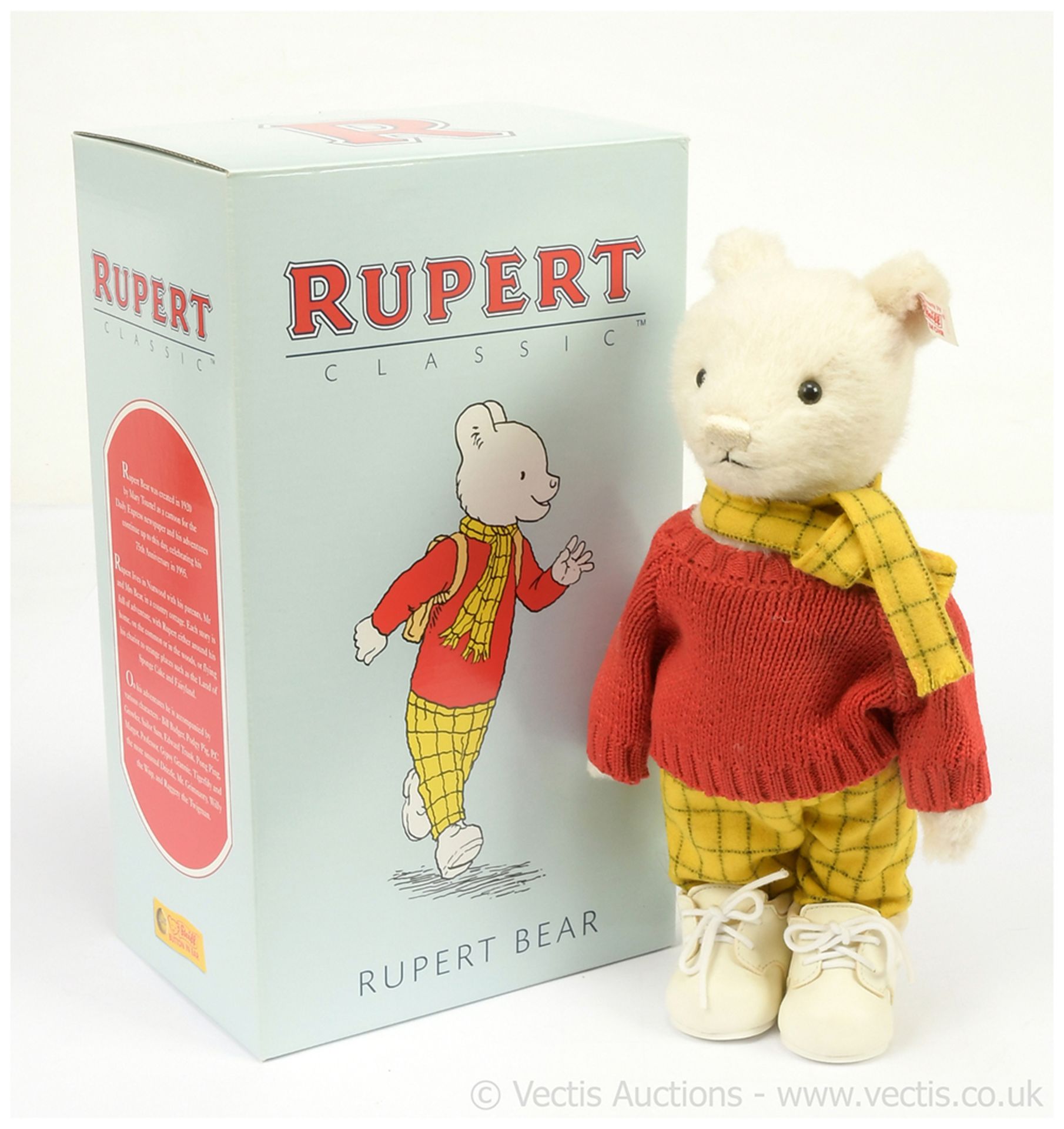 Steiff Classic Rupert the Bear, alpaca teddy