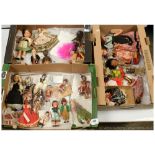 QTY inc Collection of vintage dolls, includes