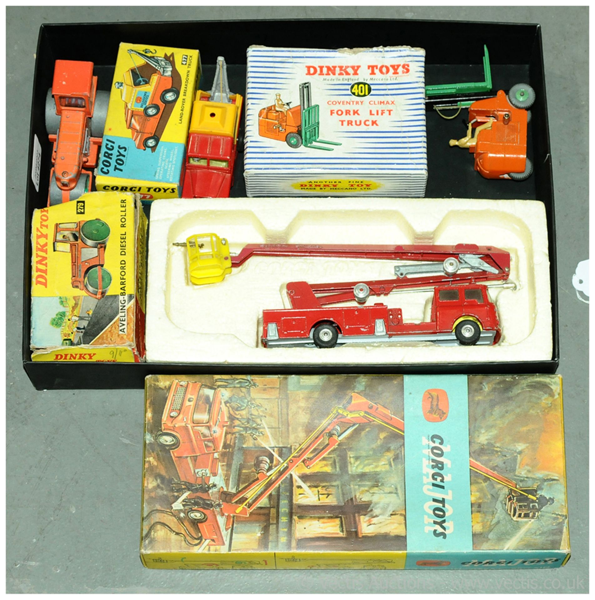 GRP inc Dinky & Corgi Toys small boxed vehicles