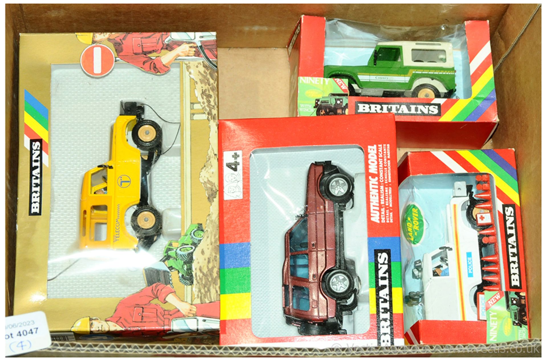 GRP inc Britains, boxed commercial (Land Rover)