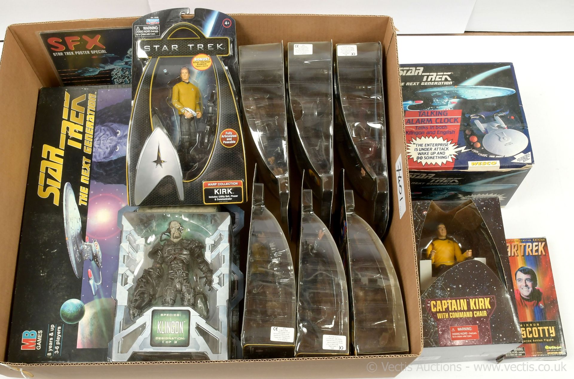 QTY inc Playmates Star Trek Warp Collection