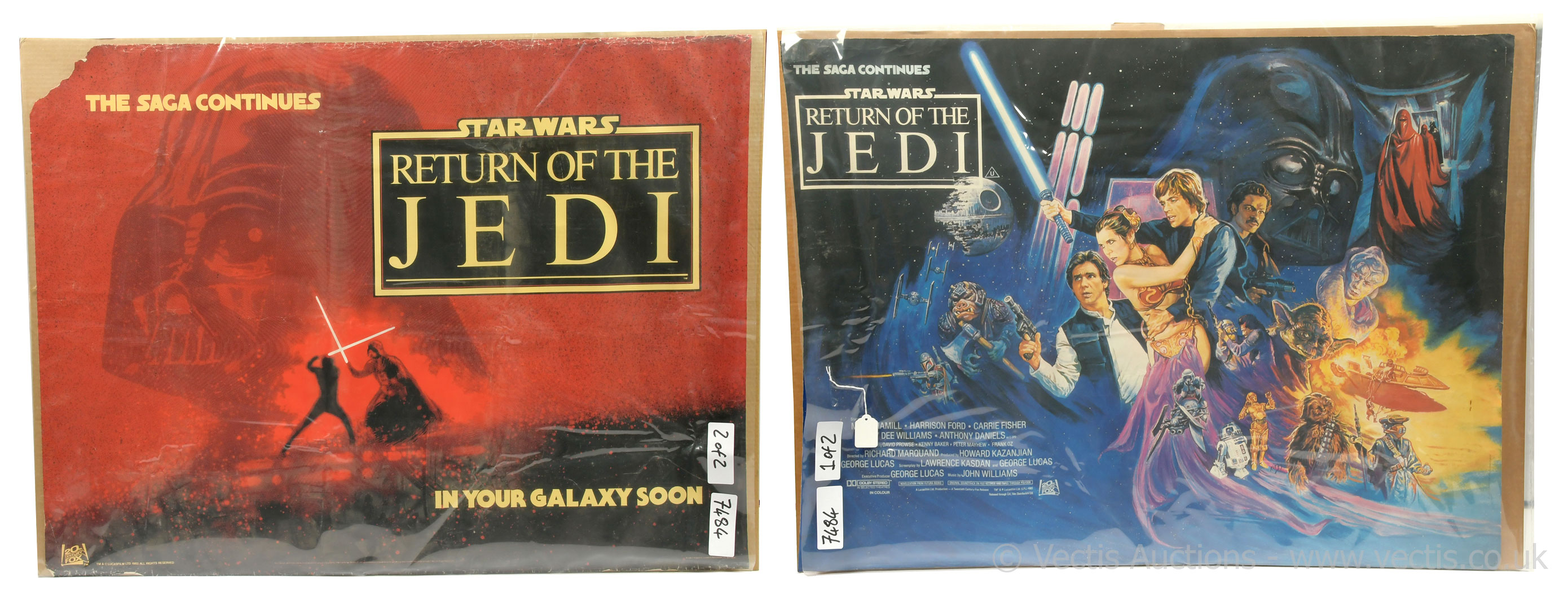 PAIR inc Star Wars vintage Return of the Jedi