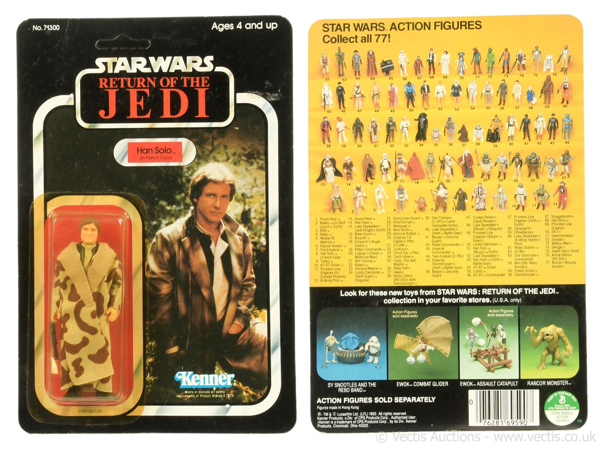 Kenner Star Wars Return of the Jedi vintage Han