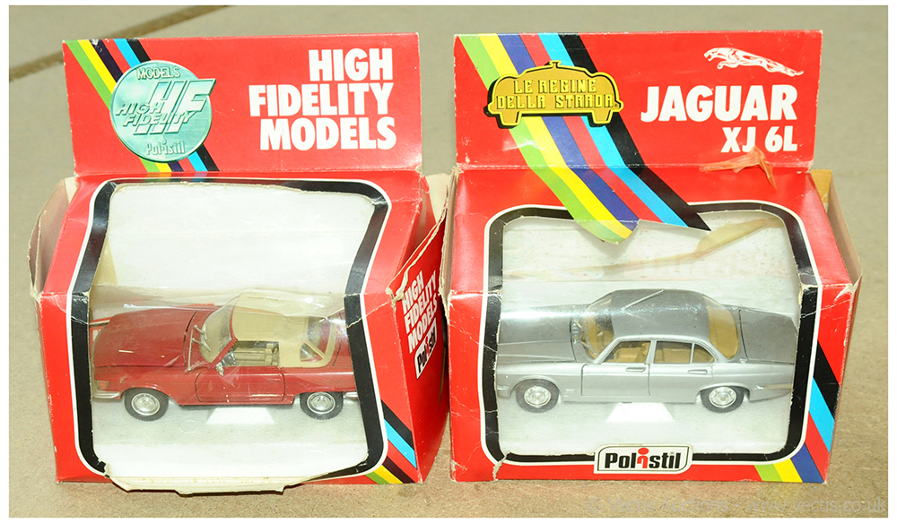 PAIR inc Polistil boxed S631 Jaguar XJ 6L & S686