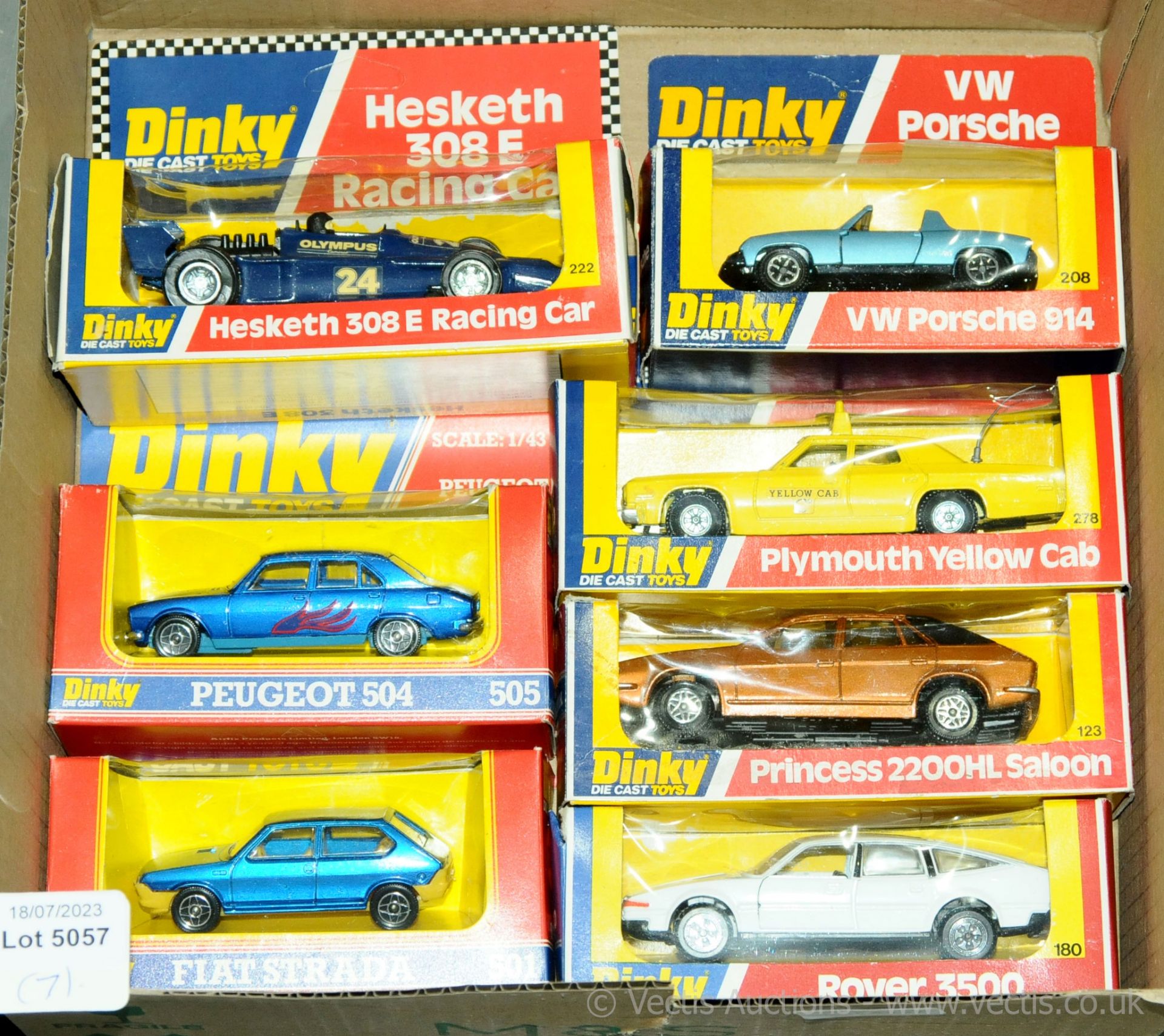 GRP inc Dinky Toys, boxed 222 Hesketh 308E