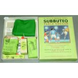 Subbuteo, boxed and unboxed accessories Set