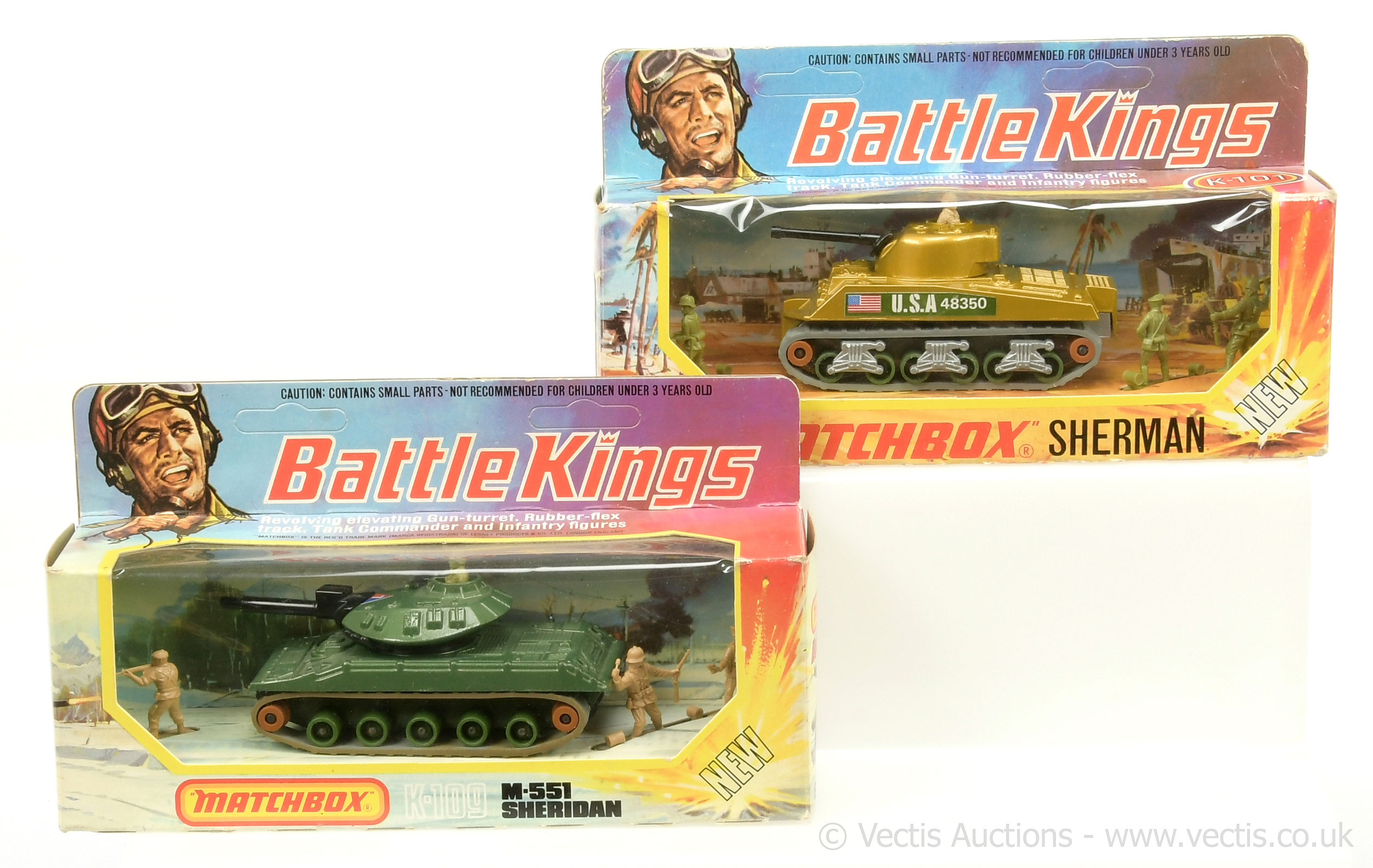 PAIR inc Matchbox Battle Kings K101 Sherman Tank
