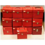 GRP inc 7" Record Carry Cases 13 x red cases