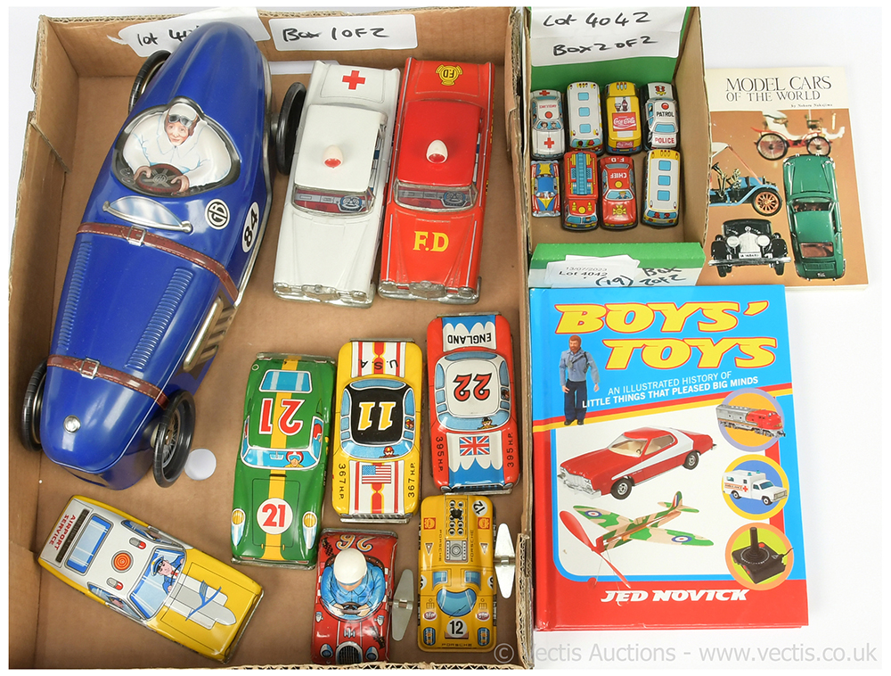 Various sizes of Japanese and other tinplate