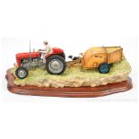 Border Fine Arts "Hay Turning" - Vintage Tractor