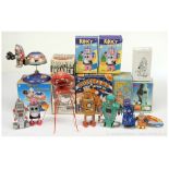GRP inc A group of boxed tinplate clockwork