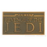 Star Wars Revenge of the Jedi Cast & Crew Brass