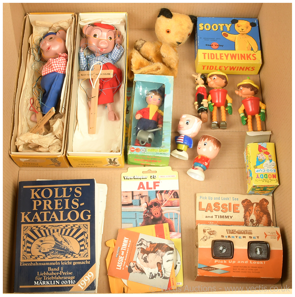 Collection of T.V related items  Pelham Puppets