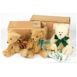 GRP inc Merrythought three mohair teddy bears: